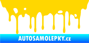 Samolepka Stékající skvrna 005 pravá jasně žlutá