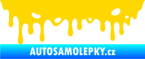 Samolepka Stékající skvrna 006 levá jasně žlutá