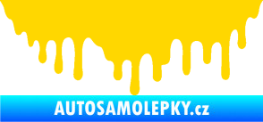 Samolepka Stékající skvrna 007 pravá jasně žlutá