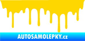 Samolepka Stékající skvrna 008 levá jasně žlutá