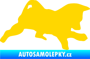 Samolepka Štěňátko 002 pravá německý ovčák jasně žlutá
