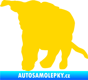 Samolepka Štěňátko 003 levá jasně žlutá