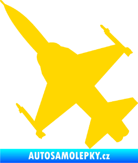 Samolepka Stíhací letoun 003 levá jasně žlutá