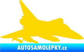 Samolepka Stíhací letoun 005 pravá jasně žlutá