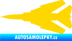 Samolepka Stíhací letoun 007 levá MIG jasně žlutá