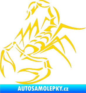 Samolepka Štír 017 levá jasně žlutá