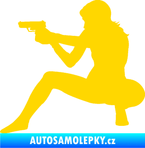 Samolepka Střelkyně 003 levá jasně žlutá