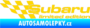 Samolepka Subaru limited edition levá jasně žlutá