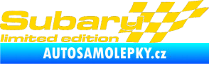 Samolepka Subaru limited edition pravá jasně žlutá