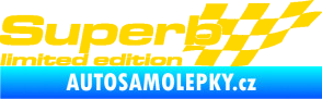 Samolepka Superb limited edition pravá jasně žlutá