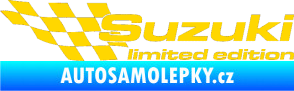 Samolepka Suzuki limited edition levá jasně žlutá