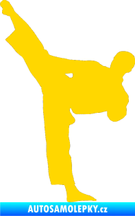 Samolepka Taekwondo 002 levá jasně žlutá