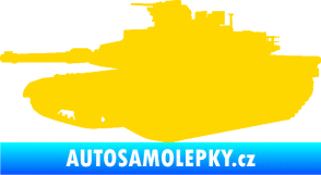 Samolepka Tank 002 levá M1 Abrams jasně žlutá