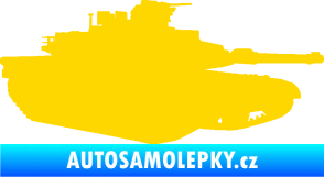 Samolepka Tank 002 pravá M1 Abrams jasně žlutá