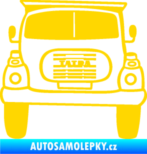 Samolepka Tatra karikatura jasně žlutá