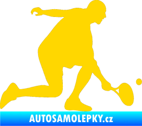 Samolepka Tenista 003 pravá jasně žlutá