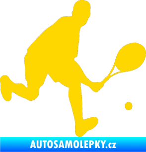 Samolepka Tenista 007 pravá jasně žlutá