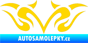 Samolepka Tetování 129 jasně žlutá