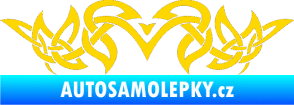 Samolepka Tetování 152 jasně žlutá