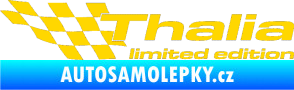 Samolepka Thalia limited edition levá jasně žlutá