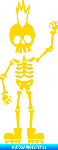 Samolepka The Bone Family Mladík jasně žlutá