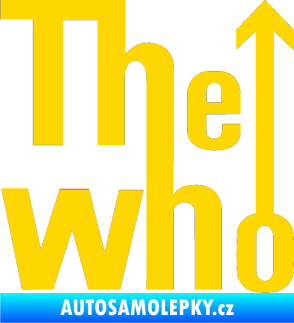 Samolepka The Who jasně žlutá
