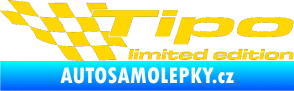 Samolepka Tipo limited edition levá jasně žlutá