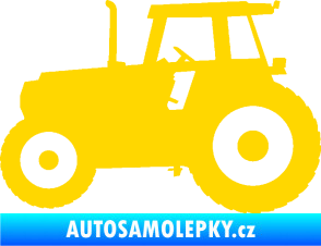 Samolepka Traktor 001 levá jasně žlutá