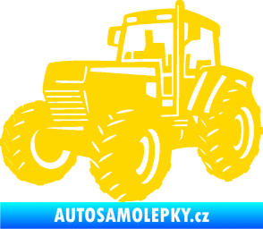 Samolepka Traktor 002 levá Zetor jasně žlutá