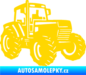 Samolepka Traktor 002 pravá Zetor jasně žlutá
