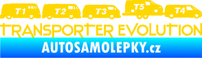 Samolepka Transporter evolution - pravá jasně žlutá