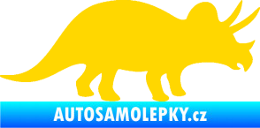 Samolepka Triceratops 001 pravá jasně žlutá
