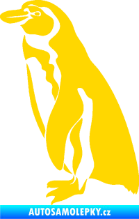 Samolepka Tučňák 001 levá jasně žlutá