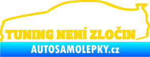 Samolepka Tuning není zločin 001 jasně žlutá