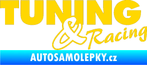 Samolepka Tuning racing 001 jasně žlutá