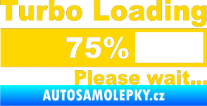 Samolepka Turbo loading jasně žlutá