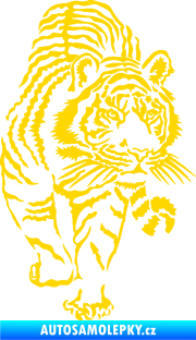 Samolepka Tygr 001 pravá jasně žlutá