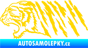 Samolepka Tygr 004 levá jasně žlutá