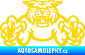 Samolepka Tygr 006 jasně žlutá