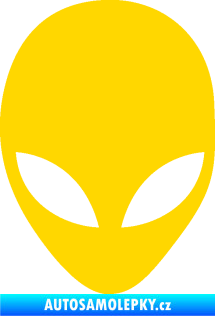 Samolepka UFO 002 jasně žlutá