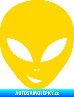 Samolepka UFO 003 levá jasně žlutá