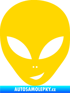 Samolepka UFO 003 pravá jasně žlutá