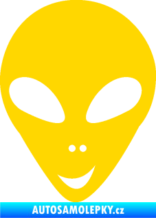 Samolepka UFO 004 levá jasně žlutá