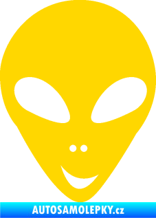 Samolepka UFO 004 pravá jasně žlutá