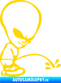Samolepka Ufoun čůrá pravá jasně žlutá