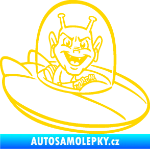 Samolepka Ufoun v lodi pravá jasně žlutá