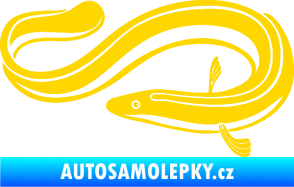 Samolepka Úhoř 001 levá jasně žlutá