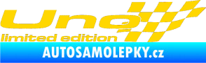 Samolepka Uno limited edition pravá jasně žlutá