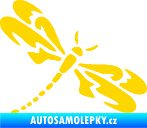 Samolepka Vážka 001 pravá jasně žlutá