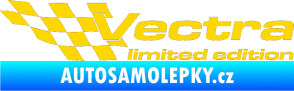 Samolepka Vectra limited edition levá jasně žlutá